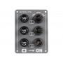 Mini 3-Switch Electric Control Panel ON-OFF-ON IP56 90x70mm N50423701117