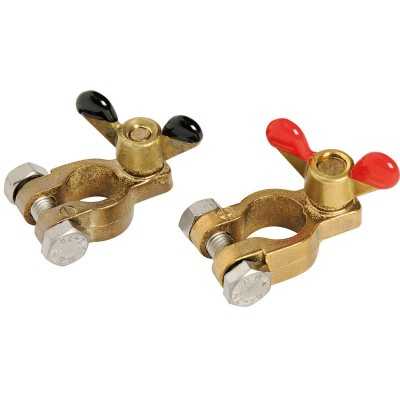 Pair of bronze battery clips N51420001131