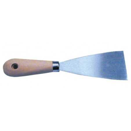 Steel spatula with wood handle L.6cm N714488COL966