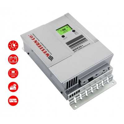 Western WRM30+ 12/24V/48V 30A MPPT Charge Controller with RS485 port N52830550102