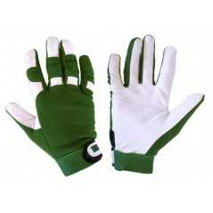 EDIS TOP LINE Gloves Green Leather and Double Stretch Size XL EDIS TOP LINE Gloves Green Leather and Double Stretch Size XL