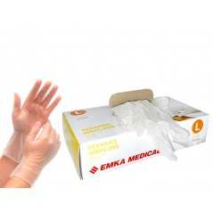 EMKA Disposable Medical & PPE Vinyl Gloves CE2777 Size L 100pcs N71547617583 EMKA Disposable Medical & PPE Vinyl Gloves CE2777 Size L 100pcs N71547617583