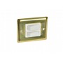 Double toggle switch polished brass OS1410225