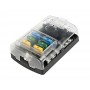 Polycarbonate fuse holder box 6 seats for standard fuses OS1418306