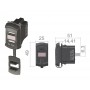 12/24V power outlet with double USB and voltmeter OS1419561