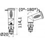 Double articulated plug with USB connection OS1451714