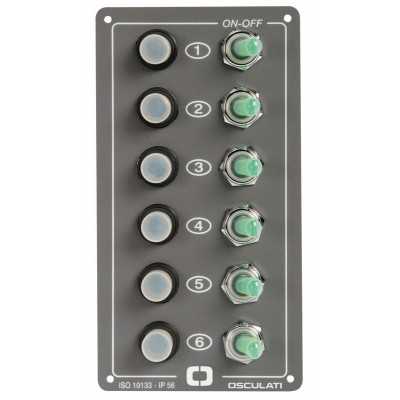 Elite electric control panel 6 switches 170x90mm OS1470000