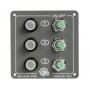 Control panel with 3 resettable switches OS1480000