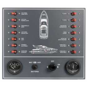 Control panel thermo-magnetic switches powerboat OS1480900