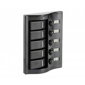 Electric control panel 5 flush rocker switches 165x115mm OS1484305