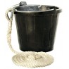 Yachticon Rubber sinking bucket Capacity 8L fitted with 3m rope OS2388700