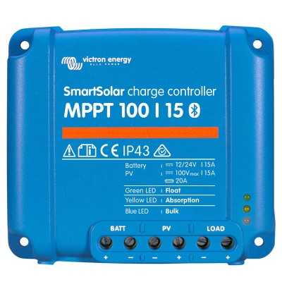 Victron SmartSolar MPPT 100/15 12/24V 15A Regolatore di carica con Bluetooth UF22401U-10%