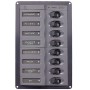 BEP Marine 901V 12V DC Switch panel 8 gangs 239x127x65mm UF63126E