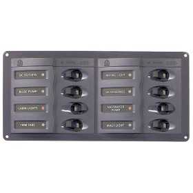 BEP Marine 901H 12V DC Switch panel 8 gangs 127x200x65mm UF63127G BEP Marine 901H 12V DC Switch panel 8 gangs 127x200x65mm UF63127G