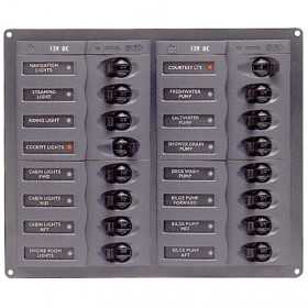 BEP Marine 904MN 12V DC Switch panel with 16 gangs 200x239x65mm UF63129L BEP Marine 904MN 12V DC Switch panel with 16 gangs 200x239x65mm UF63129L
