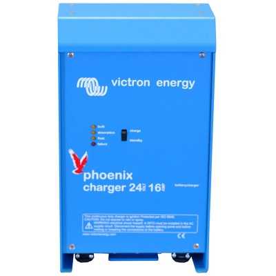 Victron Phoenix 24/16 Caricabatterie 24V 16A 2 Uscite + 1 da 4A per batterie 100/200Ah UF64902E-15%