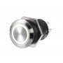 FLAT stainless steel switch ON-OFF 12V 20A Red LED OS1421502