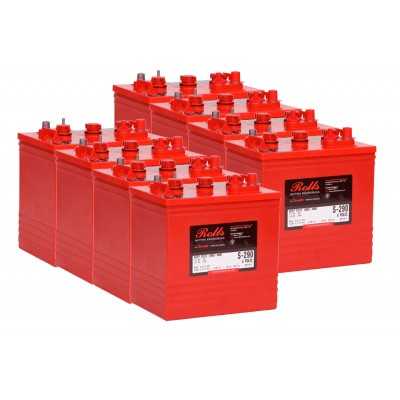 Rolls S290 4000 Series Battery Bank 48 Volt 14.12 kWh C100 200ROLLSS290-48V