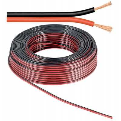 N07V-K 2-pole power cable 2x0,5 sqmm Sold by the metre Red/Black N50824001264