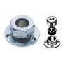 Watertight chrome-plated brass cable gland D.12mm N50824027303