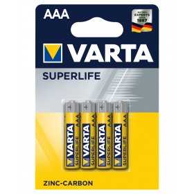 Varta R03 Superlife 4 AAA Zinc-Carbon Batteries Pack 1.5V N51120017083 Varta R03 Superlife 4 AAA Zinc-Carbon Batteries Pack 1.5V N51120017083