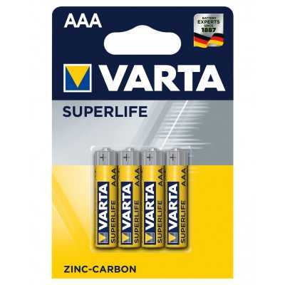 Varta R03 Superlife 4 AAA Zinc-Carbon Batteries Pack 1.5V N51120017083