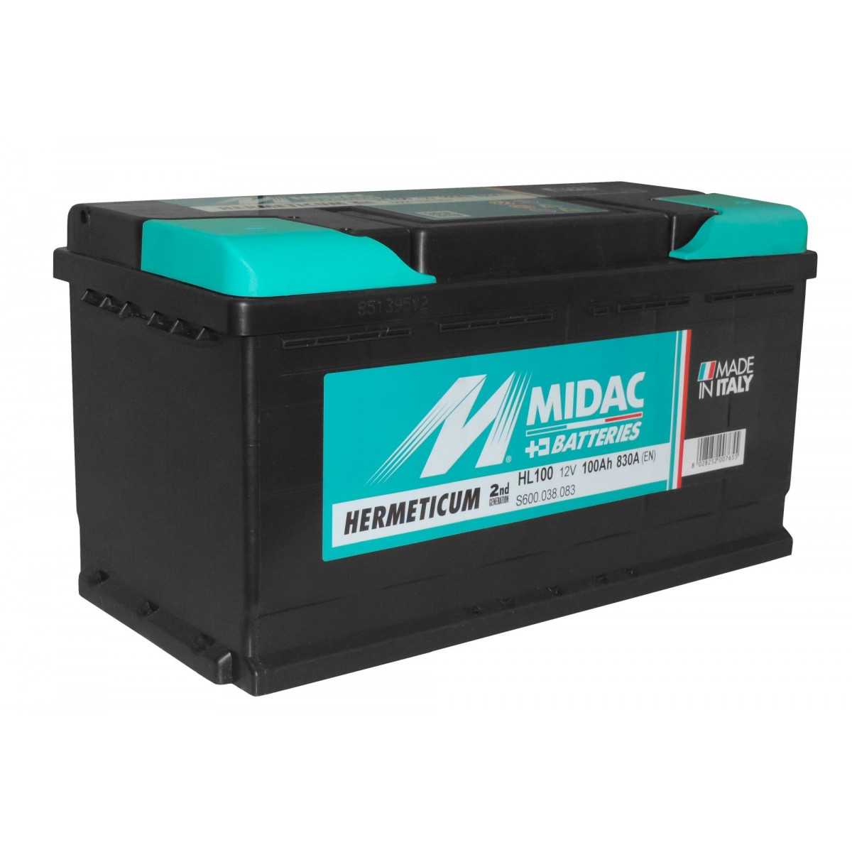 Midac Hermeticum 12V 100Ah Battery Onboard services & Setting up 830A