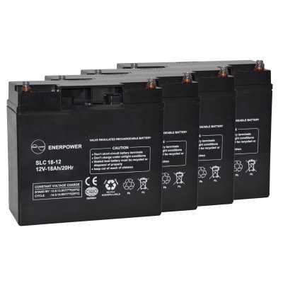 Kit 4pz Batteria AGM 12V 18Ah C20 UPS Impianti Lampioni Fotovoltaici N51120050910-4-25%