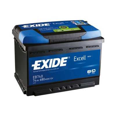 Batteria EXIDE Excell per avviamento 74Ah 12V OS1240303-33%