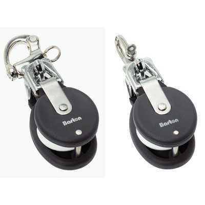 Large snatch block with snap shackle for ropes up to 16mm FNI7890401
