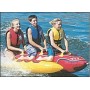 KWIK TEK Banana Airhead Hot Dog Inflatable Towable Tube 260x110cm 3 People OS6495600