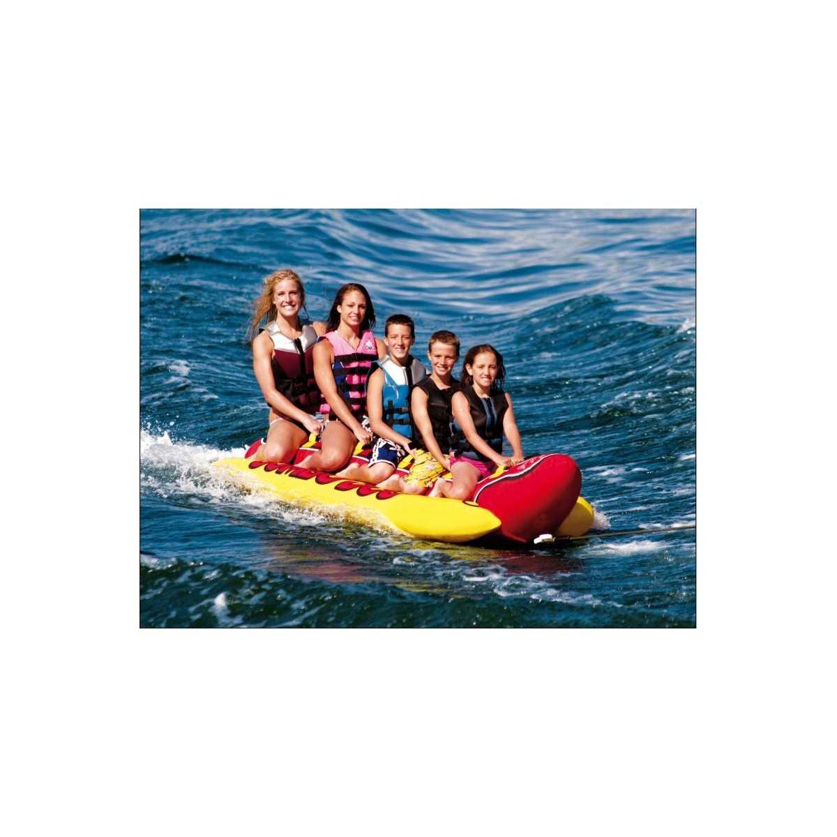 Airhead hot dog 5 best sale person towable