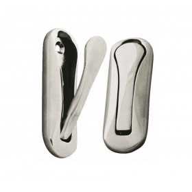 Chromed brass flush wardrobe hook 75x25mm MT0335606