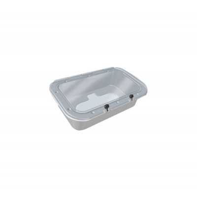 Case with clear lid for mounting flush OS6644703