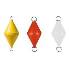 Yellow Biconical mooring buoy 65Lt FNI1515765G Yellow Biconical mooring buoy 65Lt FNI1515765G