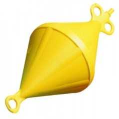 Two-cone anchor buoy 6 Lt D.220xH540mm Yellow colour LZ43433 Two-cone anchor buoy 6 Lt D.220xH540mm Yellow colour LZ43433