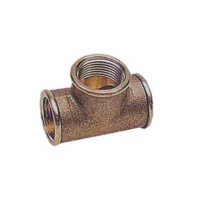 Brass F-F-F T-fitting 1 inch thread N40737601582