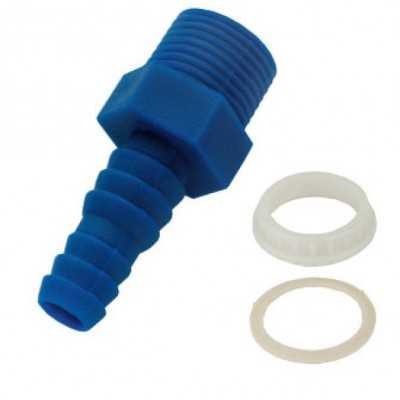 Straight threaded hose connection with Locknut 3/8 10/12mm for Water Tanks N41935102106