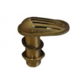 Cast brass thru hull scoop strainer 1-1/2 inch thread N42038201695 Cast brass thru hull scoop strainer 1-1/2 inch thread N42038201695