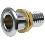 Chrome plated brass through deck fitting 1/2 inches thread 19mm pipe N42038201699
