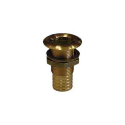 Yellow plated brass through deck fitting 1/2 inches thread 19mm pipe N42038201705