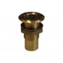 Yellow plated brass through deck fitting 1/2 inches thread 19mm pipe N42038201705