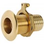 Yellow plated brass through deck fitting 1 inch thread 30mm pipe N42038201707