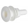 White plastic seacock with hose adaptor 3/4 inches with hose connector 19mm N42038202471