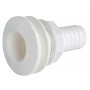 White plastic seacock with hose adaptor 2 inches with hose connector 51mm N42038202475