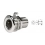 Scarico a mare inox lucido Filetto 2 pollici con anello di collegamento di massa N42038228324-18%