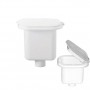 Plastic case with lid for shower head 125x90mm White colour N42737301980B