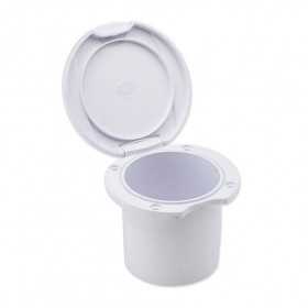 Contenitore bianco per doccetta tondo Incasso 70mm con coperchio stagno N42737302442-5%