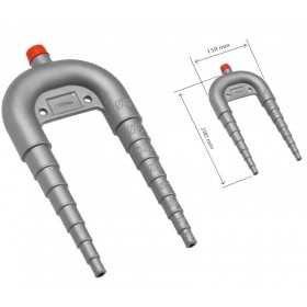 Sifone per wc completo di valvola di sfiato Portagomma Ø13-38mm N43437001080-10%