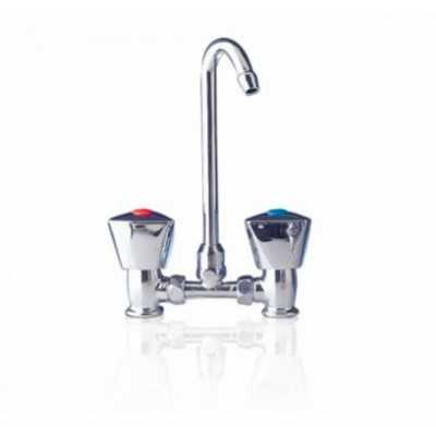 MM5500 Chromed brass Double tap with fold down spout h170mm 3/8 inches N44237904091